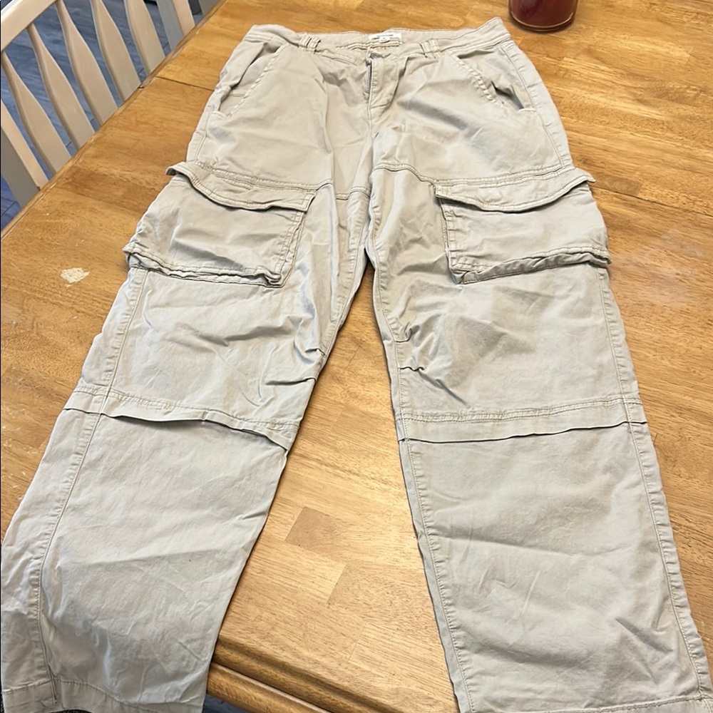 Garage Tan Cargo Jumpsuit Relaxed Fit